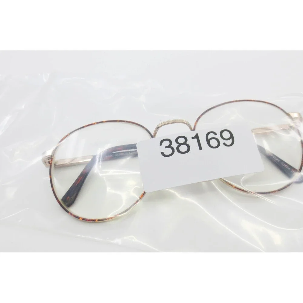 Destiny Springs Academy Flex Eyeglasses Demi Amber Gold Round Frames 52-18-135